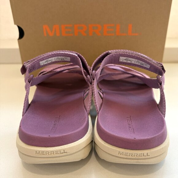 Merrell District 4 Mendi Sandals Slip On Wedge Mauve Size 9 NEW - Picture 4 of 7